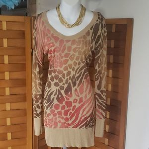 Express womans leopard print sweater